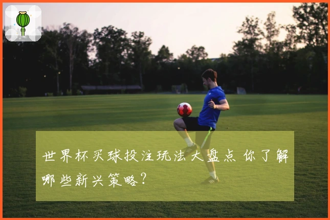 世界杯买球投注玩法大盘点 你了解哪些新兴策略？